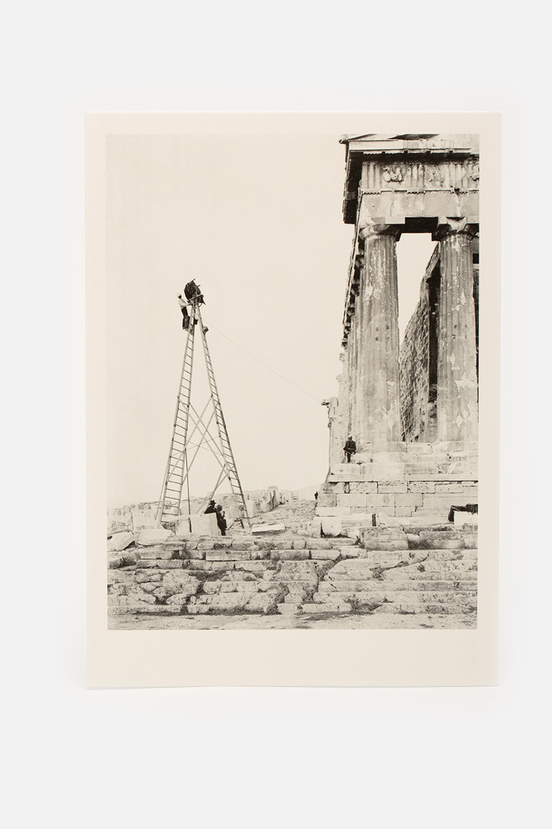 Postcard "Fred Boissonnas photographing the Parthenon" Boissonnas
